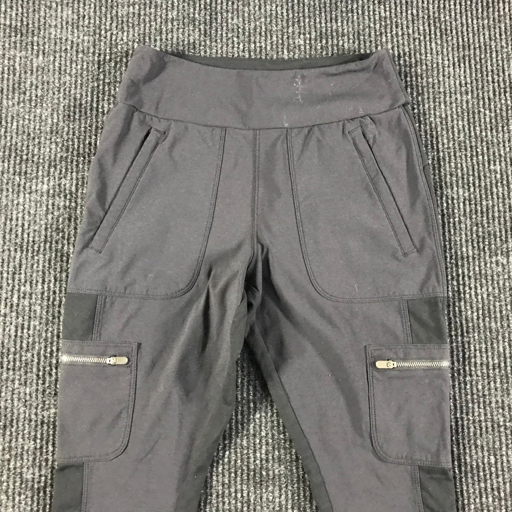 Athleta Headlands Hybrid Cargo II Tights Black High Rise Hiking Pants Womens 6 - Picture 2 of 9